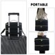 thumbnail image 3 of Bolsa de almacenamiento de de uñas de doble capa, capacidad grande para 40 botellas, soporte portátil para juegos de manicura de lápiz labial, Sunnimix Almacenamiento de esmalte de uñas, 3 of 7