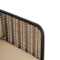 thumbnail image 6 of Christopher Knight Home Modern Outdoor Wicker Lounge Chair with Waterproof Cushions, Metal Frame, Beige, Set of 2, 6 of 11