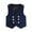 Navy, variant on Miqool Boy's Formal Suit Vest Solid Dress Waistcoat Vest Wedding Outfit, Size 1-14 Years, Tailored Fit & Double Breasted Closure
