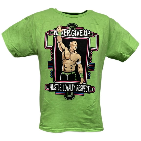 John Cena Kids Lime Green Neon Green Never Give Up Boys T-shirt