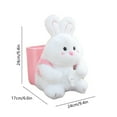 thumbnail image 3 of HHGBAD Multifunctional Car Tissue Box & Waste Basket | Cute Doll Design, Fleece | Armrest Storage for Most Cars, 3 of 6