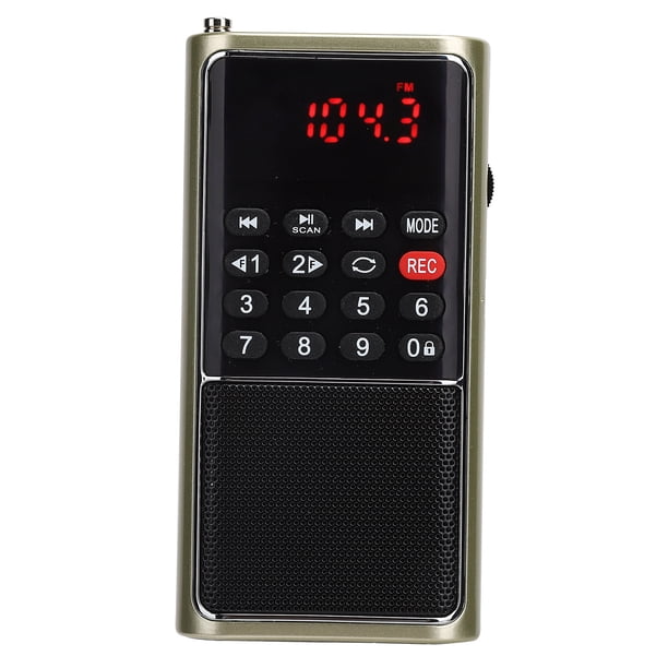 Receptor de radio, L‑338 Radio FM portátil Suministros para el hogar Radio portátil Diseño elevado