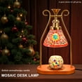 thumbnail image 3 of 1pc Turkish Table Lamp, Moroccan Mosaic Table Lamp, Candle Warmer Lamp, Melting Wax Lamp, Stained Glass Hand Decorated Table Lamp, Bedroom, Living Room, Study, Dining Room Home Decoration Light,, 3 of 11