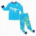 thumbnail image 5 of TOWED22 Toddler Baby Girl Outfits Infant Puff Sleeve Smocked Floral Tops Pants Cute Kids Girls Fall Winter Clothes Set Size:4-5 Y,Color:Sky Blue, 5 of 5