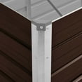 thumbnail image 6 of vidaXL Raised Garden Bed Planter Pot Flower Box Outdoor Galvanized Steel Brown, 6 of 7