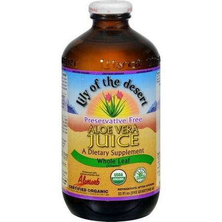 Lily Of The Desert Organic Aloe Vera Juice Whole Leaf - 32 Fl
