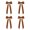 Khaki, variant on HUANLEDASH 4Pcs Christmas Velvet Bow Ribbon Gifts Garlands Windows Doors Walls Stairs Bow Embellishments Handmade Decoration