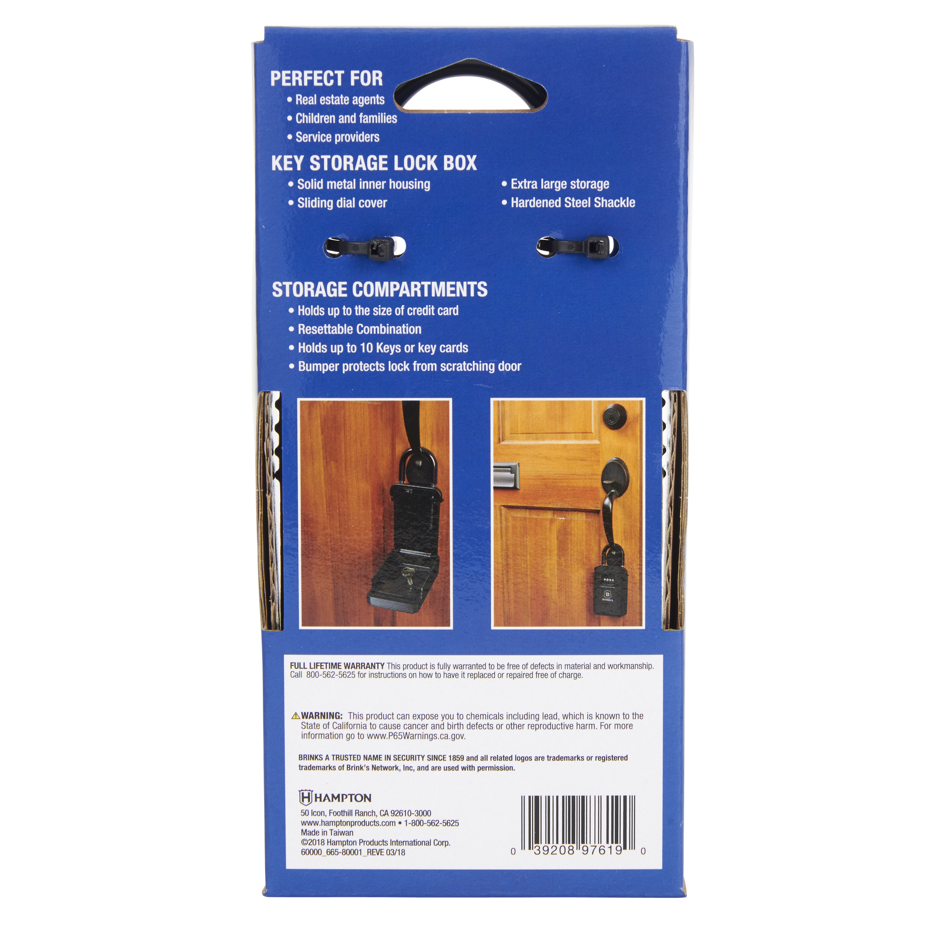 Brinks 79mm Aluminum Resettable Combination Lock Box photo 5