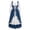 Blue, variant on Anmrize Tiered Skirt Historical Costume, Halloween Renaissance Dress, Medieval Dress, Renaissance Puff Sleeve Gown, Womens's Medieval Renaissance Costume Cosplay Over Dress, Wine S