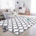 thumbnail image 5 of Homore Geometric Area Rugs for Bedroom Living Room Decor 4'x 6' White/Black, 5 of 7