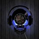 thumbnail image 2 of Music Vinyl Record Wall Clock -Skull With Headphones LED Light Wall Clock -Vinyl Clock -Living Room Wall Decor - Unique Gifts for Music Lover, 2 of 5