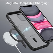 for iPhone 11 Magnetic Case with Invisible Stand [Compatible with Magsafe], Full Body Protective Cover Slim Shockproof Phone Case for Apple iPhone 11 6.1, Black