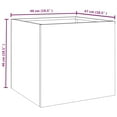 thumbnail image 4 of vidaXL Planters 2 pcs 49x47x46 cm Corten Steel, 4 of 5