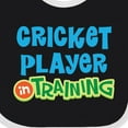 thumbnail image 4 of Inktastic Cricket Player in Training Boys or Girls Baby Bib, 4 of 4