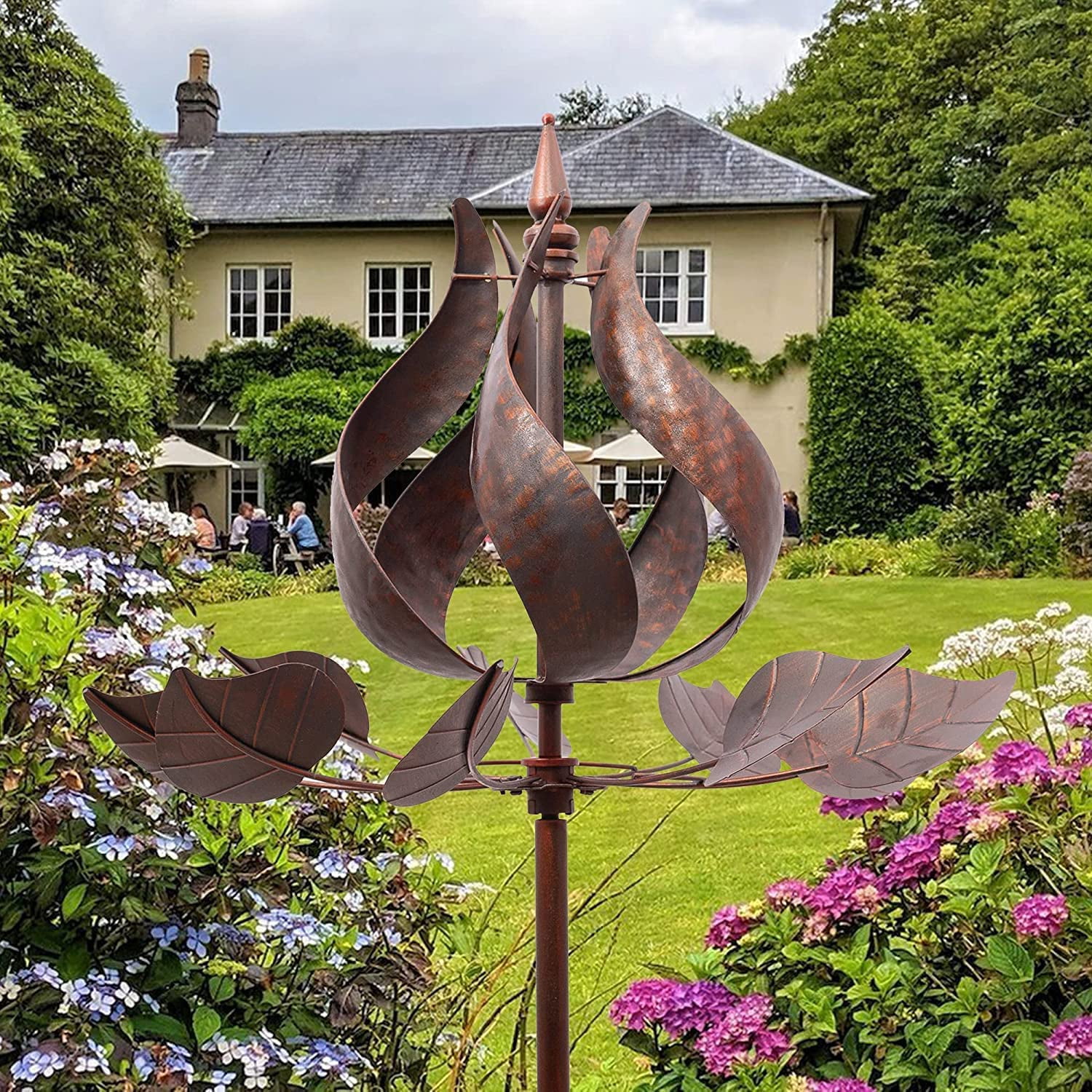 Tulip Wind Spinners, 3D Garden Wind Spinners Outdoor Metal