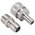 thumbnail image 4 of Tebru Quick Disconnect Set,Stainless Steel Homebrew Brewing Quick Disconnect Set 1/2 BSP Beer Fitting , Homebrew Disconnect, 4 of 7