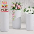 thumbnail image 4 of Joyfeel 3 Pcs Party Cylinder Pedestal Stand Cover Plinth Pillar Decorative Sleeves Birthday Party Wedding Decor Dessert Base Wrap Cloth Party Planner, 4 of 10
