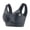 Gray, variant on Womens Seamless Wireless Bras Full Cup Adjustable Padded Wirefree Breathable No Steel Ring Gathering Underwear Push Up Shaping Sport Bras Black XXXXXXL