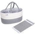 thumbnail image 1 of Caja de almacenamiento de pañales para bebés, caja de almacenamiento de cuerda de moda para guardería, cesta de almacenamiento de pañales portátil de lona de algodón 100% ZefeiWu 8390613883858, 1 of 1