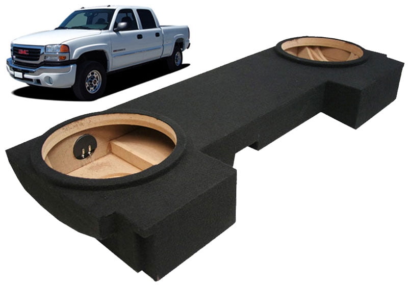 Harmony Audio R124 12 Subwoofer Bundle with ASC Sub Box Compatible with 2001-2006 GMC Sierra HD Crew Truck 