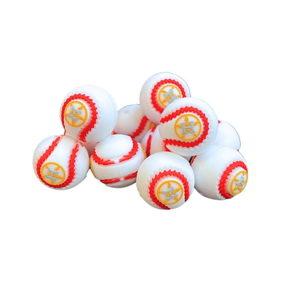 Houston Focal Bead Sports Baseball 12pk 0.76 for Bulk Keychains Silicone Charm Texas Beadable Pens Freshie Astro Hangers Orange Blue Game Day Pro