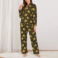 thumbnail image 2 of Sikiie Cute Cartoon Bees Women's Long-Sleeve Shirt and Full-Length Bottom Pajama Set (s-xxl)-X-Large, 2 of 7