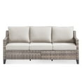thumbnail image 6 of PPorfamilia Outdoor 3 Seater Sofa, Patio PE Rattan Deep Seat Couch with Beige Cushions, for Porch Balcony Backyard, 6 of 6