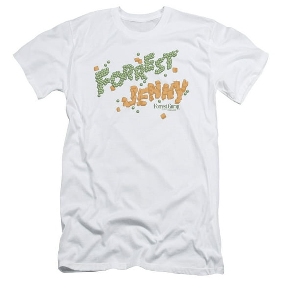 Forrest Gump Peas And Carrots Adult 30/1 T-Shirt White
