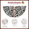 thumbnail image 3 of Fotbe Snake Pattern Christmas Tree Skirt, Tree Skirts Plush Christmas Decorations, Christmas Tree Skirts Xmas Decorations Holiday Party Decor-36", 3 of 6