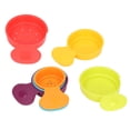 thumbnail image 4 of Juguetes de tazas educativas BuyWeek 6 piezas de tazas de baño apilables con forma de animal, 4 of 14
