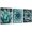 Teal, variant on Canvas Wall Art Contemporary Simple Life Blue Agave Succulents Painting Wall Art For Bathroom Wall Decor - 3 Panels Framed Canvas Prints Tropical Plants Giclee Picture For Home Office Decorations