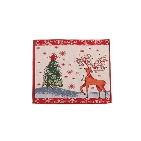 

Christmas Knitted Decorative Placemats for Dining Table Family Daily Use
