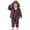 t#732Purple2307, variant on CAIVO Toddler Child Boys Girls Winter Coat Long Sleeve Hooded Jacket Kids Thicken Windproof Zipper Warm Outwear Trousers Overalls Suspender Pants Outfit Sets Trendy Clothing Sets