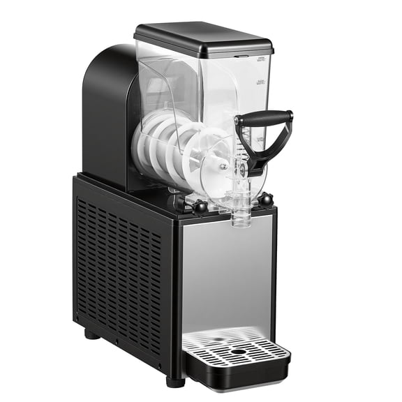 KFFKFF 6L/1.6Gal Commercial Slushie Machine, Frozen Drink Maker with Self-Cleaning Function, Ideal for Restaurants, Bars, and Parties to Prepare Slushies, Margaritas, Milkshakes, and More