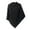 Black, variant on MIASHUI Women's Solid Color Multi-Functional Knit Shawl Cape, Warm Scarf for Women, Fashion Scarf for Fall and Winter Black
