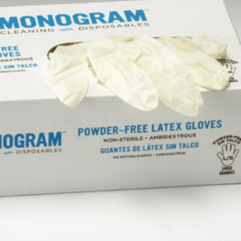 Vinyl Gloves Medium 100 count MONOGRAM