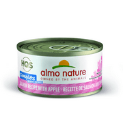Almo Nature High Quality Sourced Complete Salmon with Apple in gravy Grain Free Wet Canned Cat Food 2.47 oz. (12 Pack)