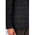 thumbnail image 4 of Jacket, Soft Textured 65% Viscon Slim Fit Brown Classic Men's Jacket, 4 of 5