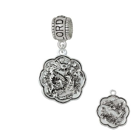 Dragon and Phoenix Medallion - Lord Guide Me Charm Bead