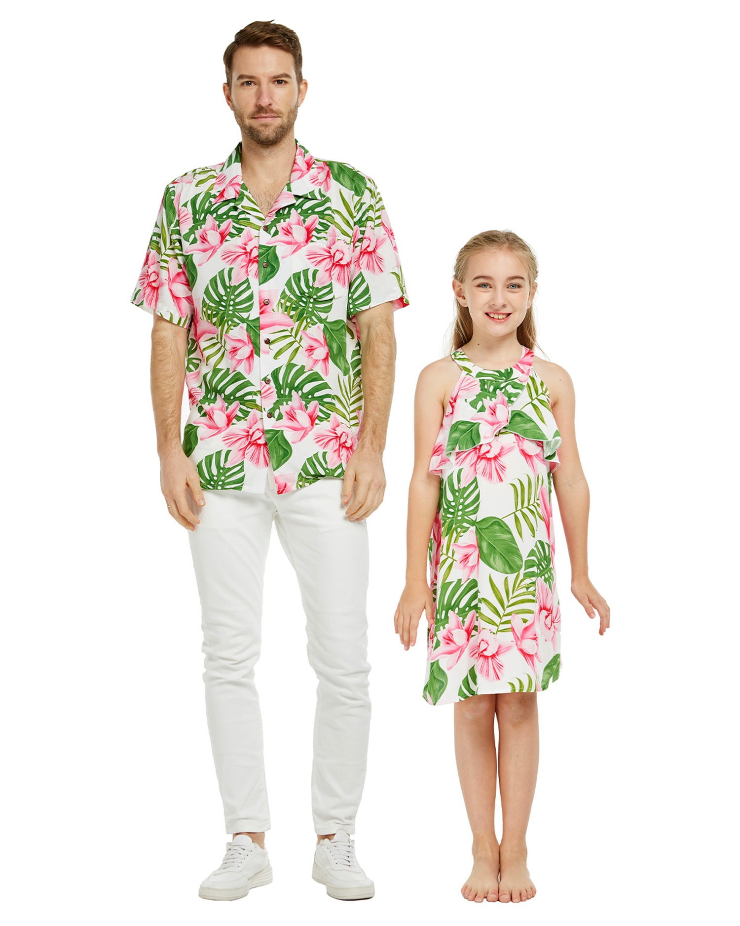 Matching father daughter hawaiian outfits Clearance