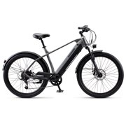 Schwinn Coston CE hybrid electric bike, 7 speeds, 27.5 inch wheels, men’s frame, grey