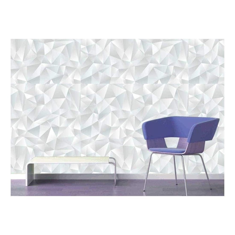 Wall26 Abstract White Geometric Peel & Stick Wallpaper, 66x96 inches