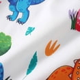 thumbnail image 5 of ATOGUTA Girls Summer Dresses Casual Beach Party Dinosaur Print Spaghetti Straps Sundress with Hat White, Size 3M-3T, 5 of 7