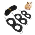 thumbnail image 4 of Hamster Leash Rope, Durable Artificial Leather Hamster Harness Easy To Wear Nylon Webbing  For Hamster Rats Black,Red,Coffee, 4 of 8