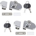 thumbnail image 1 of Pack Zinc Alloy Latch For Glass Cupboard Or Showcase Door 5-8mm, 1 of 5