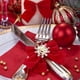 thumbnail image 5 of Ireezec Snowflake Napkin Rings Christmas Table Decor Elegant Holiday Dinner Party Wedding Decorations Festive Metal Napkin Holder for Formal Dining Event, 5 of 6