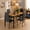 Retro, variant on Asofer 5-Piece Dining Table Set for 4,PU LeatherUpholstered Kitchen Table & Chairs,Compact Small Space Dinette for Apartment & Dining Room,Black