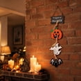 thumbnail image 3 of Sunshinehomely Halloween Pumpkin Ghost Door Sign, Vertical Hanging Ornament with Printed Pumpkin and Ghost Design for Front Door, Window, Porch, Entryway and Party Decor, 3 of 5