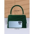 thumbnail image 5 of Women's Satin Evening Bag Top Handle Clutch Purse, Pleated Formal Handbag for Wedding Guest Party Prom Dinner, 5 of 7