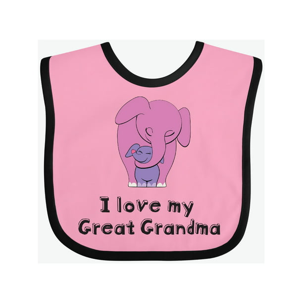 I Love my Great Grandma Elephant Baby Bib - Walmart.com - Walmart.com
